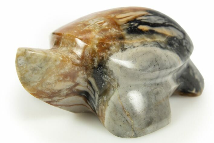 Carved Picasso Marble Turtle - Utah #308613